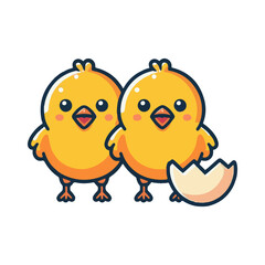 chick illustration design