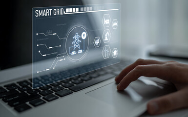 Smart grid system integrating renewable energy sources, energy storage, smart inverters, and demand...