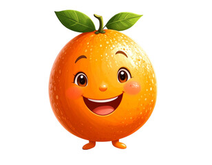 Cartoon Uvaia Fruit with Cute Smiling Face – Transparent PNG