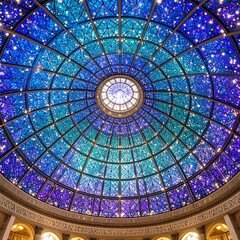 stained glass window in the cathedral