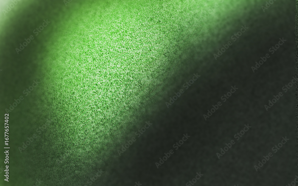 Poster abstract green glowing shape on soft grainy textured artistic backdrop, soft grunge banner, dynamic 