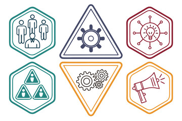 crowdsourcing-icons-set---6-geometric-icons---colo (1)