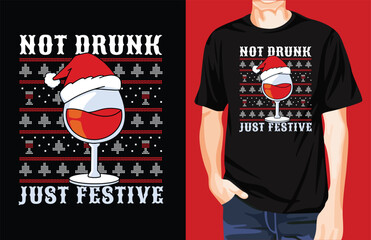 Not drunk t-shirt design unique idea 