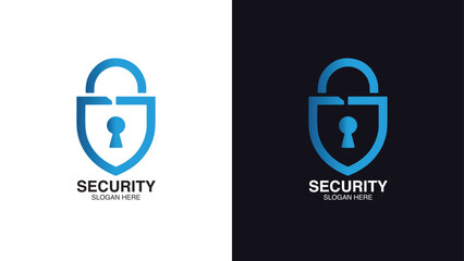 Fortis Guard Security Logo with Shield and Lock Icon