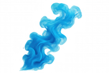 Light blue ink swirling underwater, forming ethereal patterns through transparent liquid, generating fluid artistic movement with soft color dynamics
