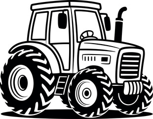 tractor isolated on white background