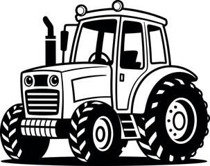 tractor isolated on white background