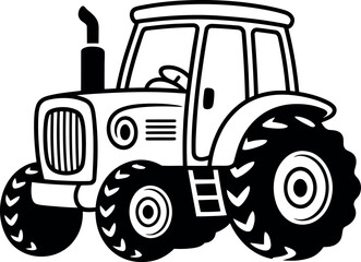 tractor isolated on white background