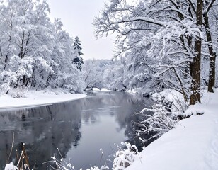 Snowy River Scene, Winter