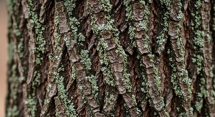 Fototapeta premium Detailed Tree Bark Texture in Natural Light.