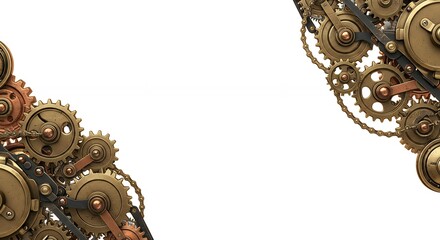 Obraz premium Detailed gears and cogs design background