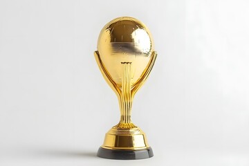 Cricket World Cup Trophy with Golden Details