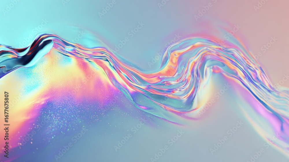 Poster a vibrant, flowing wave of colors creates a mesmerizing abstract pattern. the smooth backdrop enhanc