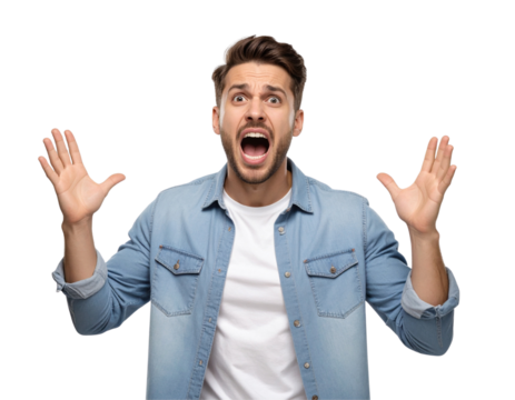 TV Drama Actor Delivering Emotional Scene on Set PNG