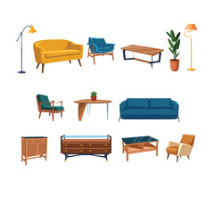 Different Furniture for home and office icons Best File for downloads