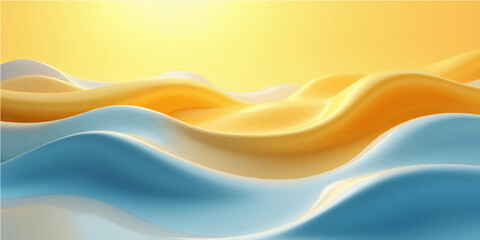 Golden orange abstract wave background with flowing curves and soft decorative texture