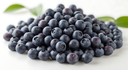 Fresh Blueberries Pile.