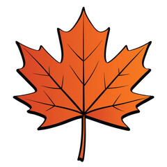 Colorful maple leaves, some isolated on a white background, capture the essence of autumn foliage