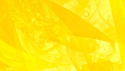 A vibrant, yellow abstract design with flowing, organic shapes and soft, diffused light.