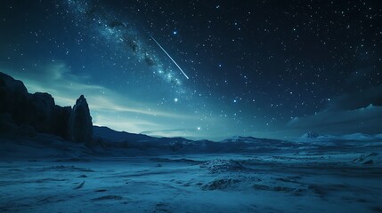 Telescope aimed at beautiful starfield filled with shimmering galaxies high resolution picture