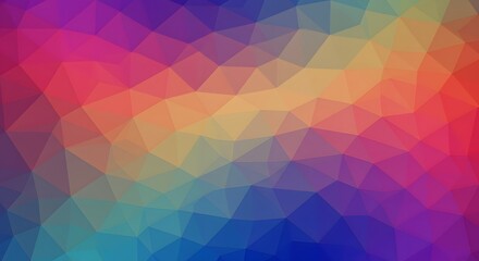 Fototapeta premium Abstract Geometric Polygon Background: A mesmerizing display of abstract geometric shapes, composed of vibrant, interconnected polygons, creates a visually dynamic and colorful backdrop.