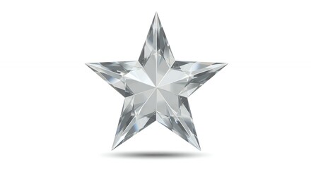 Obraz premium Clear glass star ornament decorative item