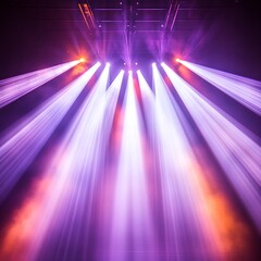 Theatrical lights illuminate bold stage scene high resolution picture