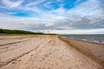 Estonian beach during the summer