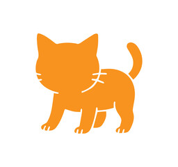 Cute Kitty Pet Abstract Silhouette