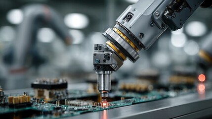 Robotic arm technology enabling precise, programmable movements for assembly lines, medical applications, and research labs.