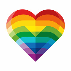 heart shaped rainbow