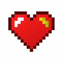 pixel heart pixel