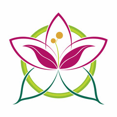 abstract flower logo