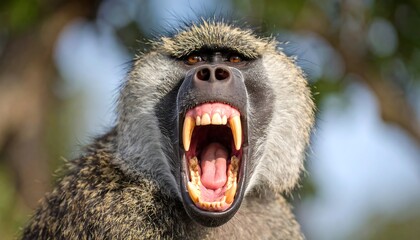 Angry Baboon Close  