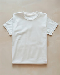 Camiseta blanca doblada