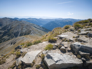 Landscape of Rila mountain near Musala peak and Ice Lake, Bulgaria