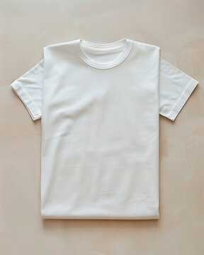 Camiseta blanca doblada