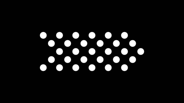 overlay dot right arrow animation loop