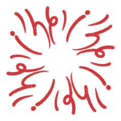 red paint splashes. hand drawn vector illustration of a set of colorful splashes. fireworks.