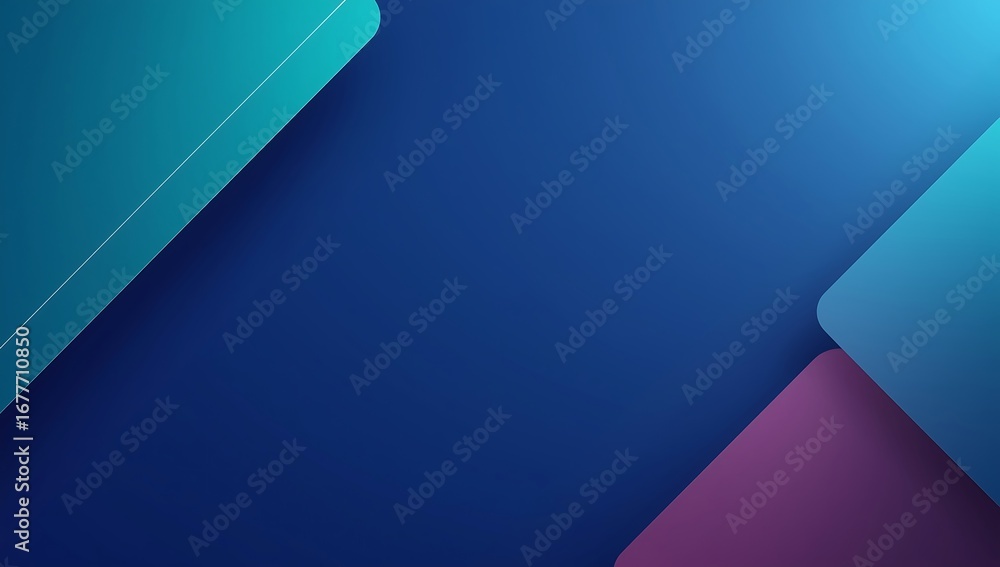 Poster abstract geometric background with overlapping teal and pink shapes. a modern minimalist design with