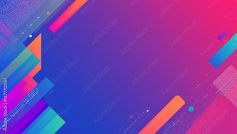 Poster abstract geometric background with vibrant diagonal stripes. a modern and dynamic design in a colorf