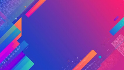 Abstract geometric background with vibrant diagonal stripes. A modern and dynamic design in a colorful gradient. A concept for technology, creativity, and youthful energy. Generative Ai.