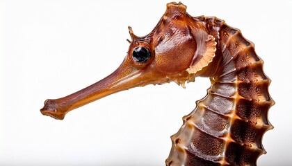 isolated seahorse against a white background white background