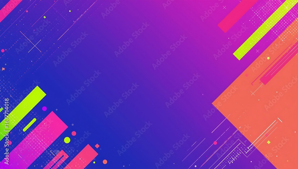 Poster abstract geometric background with vibrant diagonal stripes. a modern and dynamic design in a colorf