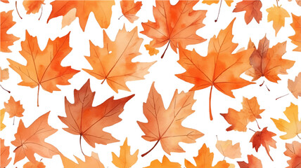 Obraz premium Autumn maple leaves background with colorful fall foliage design