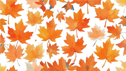 Autumn maple leaves background with colorful fall foliage design