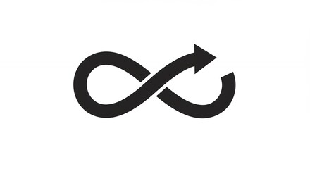 Infinity symbol design for web and print