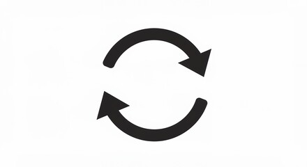 Simple continuous cycle graphic design element
