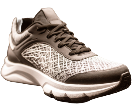 Sports indoor shoe with an interesting pattern