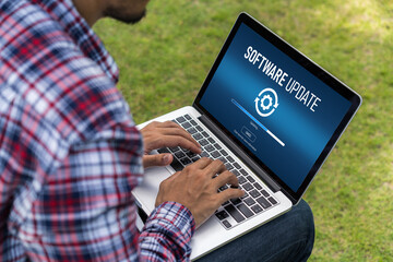 Software update on computer for modish version of device software upgrade